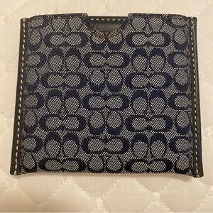 Coach blue compact mirror